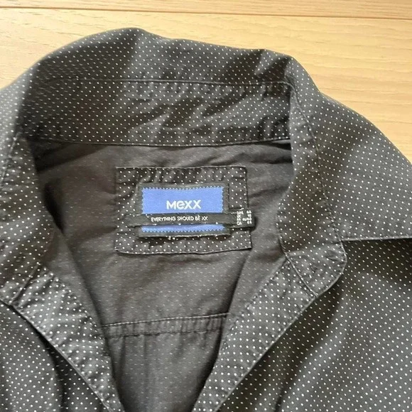 Vintage y2k Mexx Polka Dot Button Up Long Sleeve Blouse Womens Sz XXL preppy - Picture 3 of 8